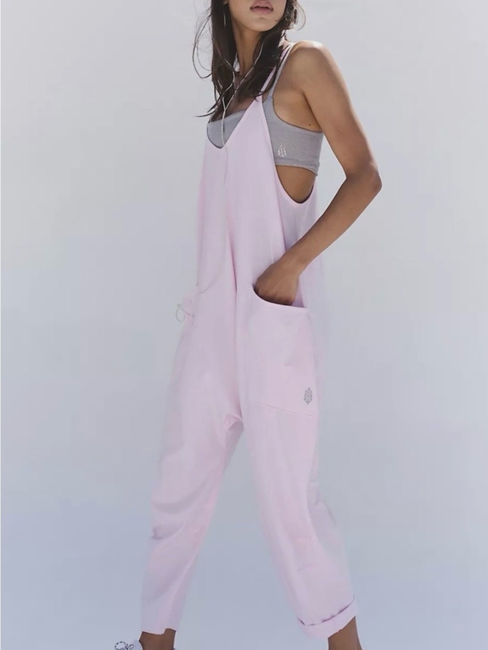 FP Movement by Free People Pale Pink Relaxed Jumpsuit